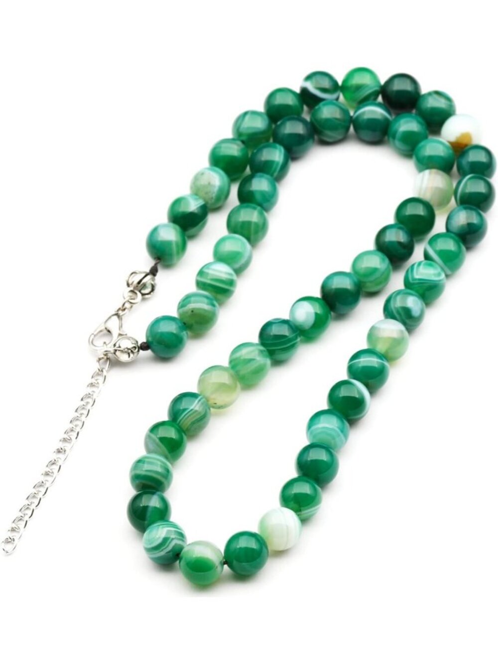 Handmade Natural Gemstone Choker Necklace | Adjustable 8mm Beaded Jewelry for